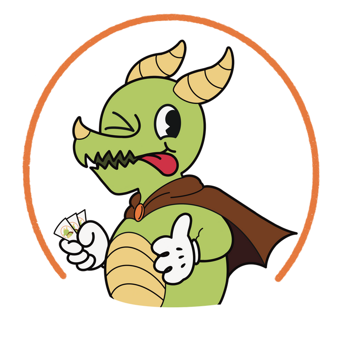 Brand mascot giving a thumbs up
